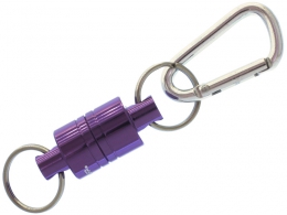 Ретривер магнитный с карабином КAHARA, фиолетовый ― Активная Кубань,  товары для туризма, активного отдыха и спорта