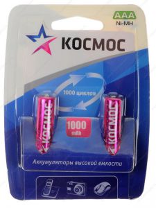 Аккумулятор КОСМОС R03 1000mAh Ni-MH ― Активная Кубань,  товары для туризма, активного отдыха и спорта
