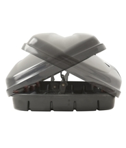 Автомобильный бокс на крышу Mont Blanc Triton 650 224x94x43 объем 620 литров черный металлик с двусторонним открытием ― Active-kuban, Goods for tourism, recreation and sport